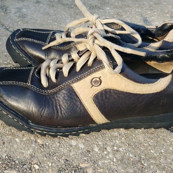 Born Lace Up Fashion Sneakers Brown/Tan  6.5 - Picture 1 of 9